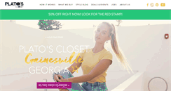 Desktop Screenshot of platosclosetgainesvillega.com