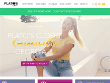 Tablet Screenshot of platosclosetgainesvillega.com